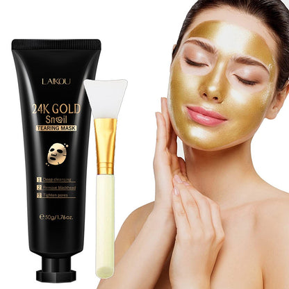 Gold Foil Snail Tear-Off Mask - Hydrating