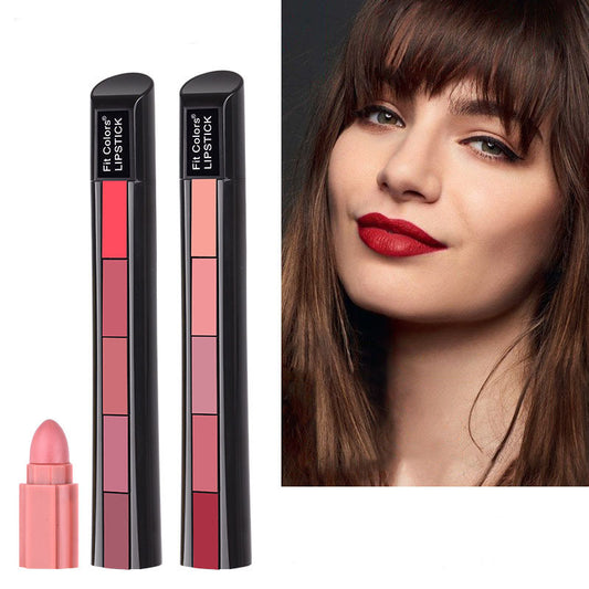 Matte 5-Color Velvet Lipstick Set