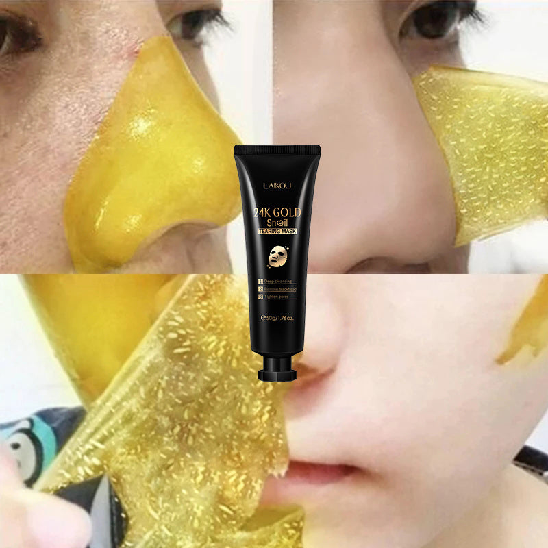 Gold Foil Snail Tear-Off Mask - Hydrating